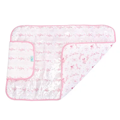 Trocador De Fraldas Baby Nice Portátil Forro PVC Girafa