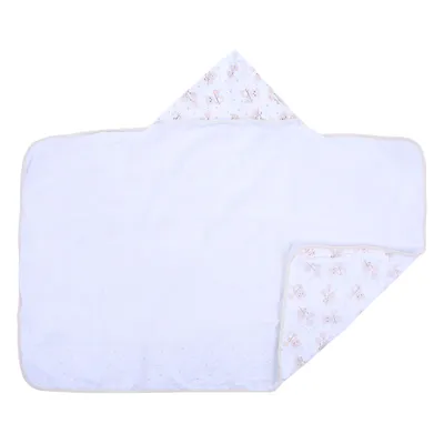 Toalha Com Capuz Baby Nice Felpa Forro Estampa Ursinho