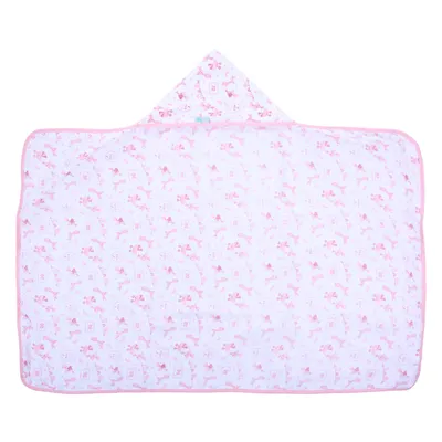 Toalha Com Capuz Baby Nice Felpa Forro Estampa Girafa