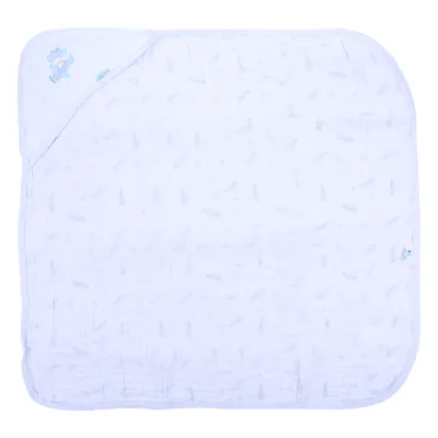 Toalha Com Capuz Baby Nice Soft Bordada Avião