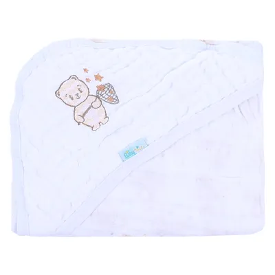 Toalha Com Capuz Baby Nice Soft Bordada Ursinho