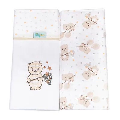 Kit Cueiro Baby Nice Bordado Ursinho - 2 Peças