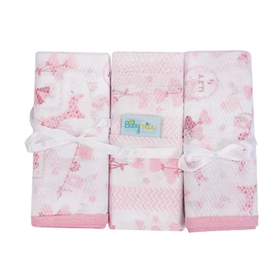 Kit Saquinho Maternidade Baby Nice Girafa - 3 Peças