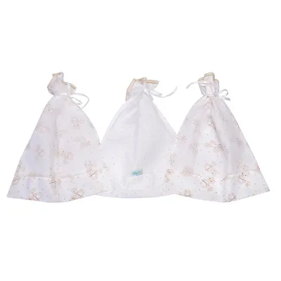 Kit Saquinho Maternidade Baby Nice Ursinho - 3 Peças