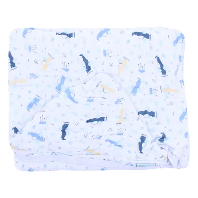 Toalha Com Capuz Baby Nice Soft Estampa Avião