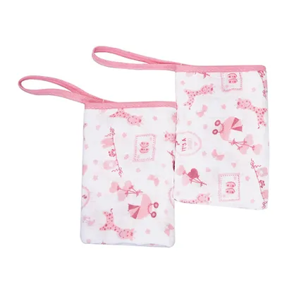 Kit Pano De Boca Baby Nice Soft Prendedor Avião - 2 Peças