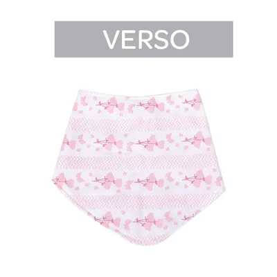 Babador Bandana Baby Nice Com Botão Estampa Girafa Babador Bandana Baby Nice Com Botão Estampa Girafa