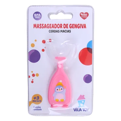 Massageador De Gengiva Vila Toy Pinguim Massageador De Gengiva Vila Toy Pinguim