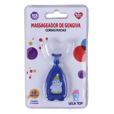Massageador De Gengiva Vila Toy Pinguim Massageador De Gengiva Vila Toy Pinguim