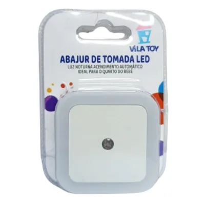 Abajur Tomada Vila Toy Luz De Led Noturna