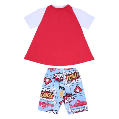 Pijama Curto Infantil Kyly Brilha No Escuro Com Capa