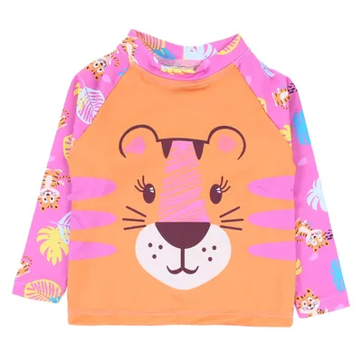 Conjunto Bebê Everly Praia Estampa Tigre UV 50+ Conjunto Bebê Everly Praia Estampa Tigre UV 50+