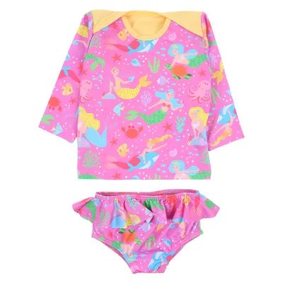 Conjunto Bebê Everly Praia Estampa Sereia UV 50+ Conjunto Bebê Everly Praia Estampa Sereia UV 50+