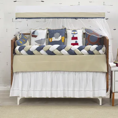 Kit Berço Brubrelel Baby Magia Barcos - 11 Peças Kit Berço Brubrelel Baby Magia Barcos - 11 Peças