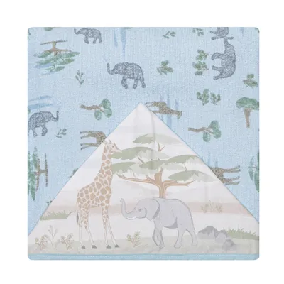 Toalha Com Capuz Papi Felpuda Estampa Safari