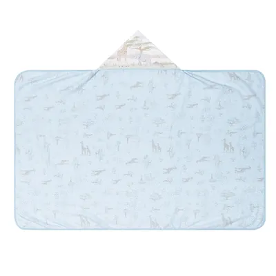 Toalha Com Capuz Papi Felpuda Estampa Safari