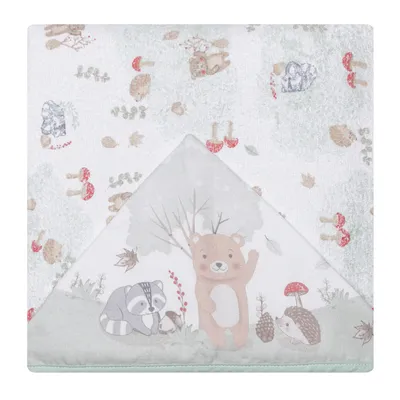 Toalha Com Capuz Papi Felpuda Estampa Floresta