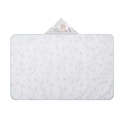 Toalha Com Capuz Papi Felpuda Estampa Floresta