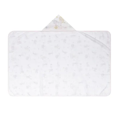 Toalha Com Capuz Papi Felpuda Estampa Sereia