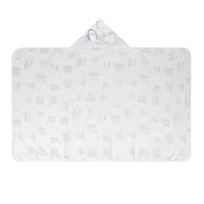 Toalha Com Capuz Papi Felpuda Estampa Urso Polar