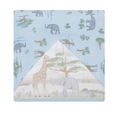 Toalha Com Capuz Papi Felpuda Estampa Safari