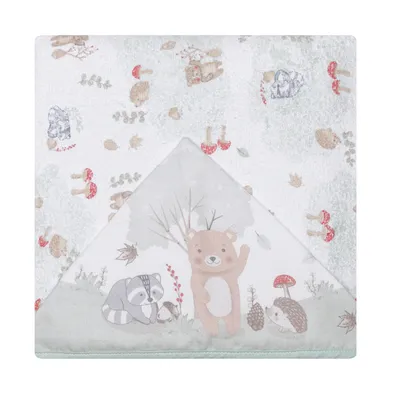 Toalha Com Capuz Papi Felpuda Estampa Floresta