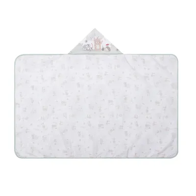 Toalha Com Capuz Papi Felpuda Estampa Floresta