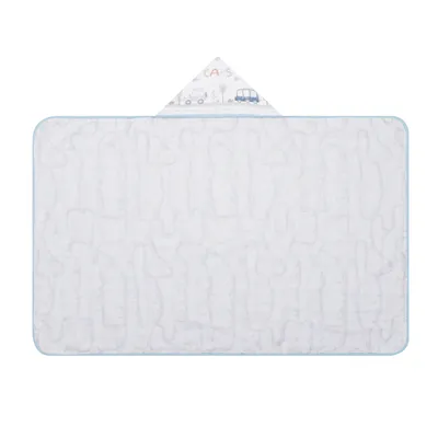 Toalha Com Capuz Papi Felpuda Estampa Pista De Carros