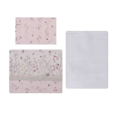 Jogo Lençol Berço Americano Papi Estampa Flores - 3 Peças Jogo Lençol Berço Americano Papi Estampa Flores - 3 Peças