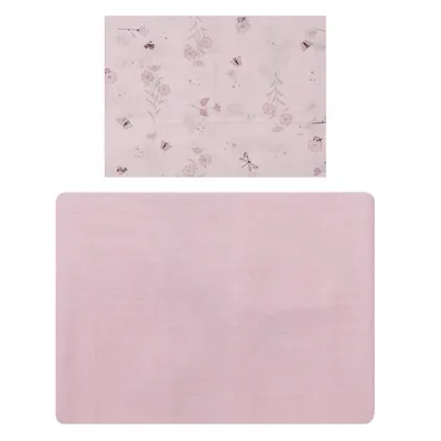 Jogo Lençol Berço Americano Papi Estampa Flores - 2 Peças