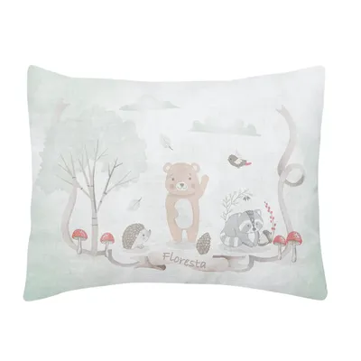 Travesseiro Bebê Papi Espuma Estampa Floresta Travesseiro Bebê Papi Espuma Estampa Floresta