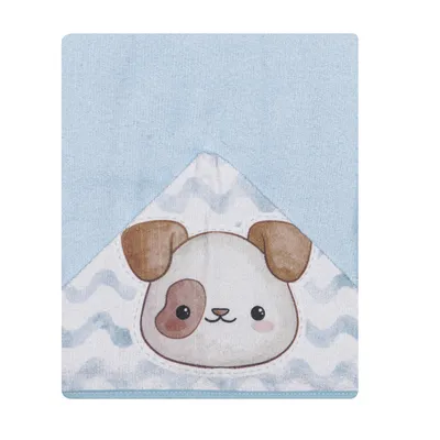 Toalha Com Capuz Papi Felpuda Forrada Estampa Cachorro