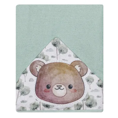 Toalha Com Capuz Papi Felpuda Forrada Estampa Urso