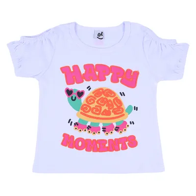 Blusa Infantil Kookabu Em Meia Malha Estampa Tartaruga