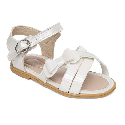 Sandália Bebê Pimpolho Tiras Com Laço Fivela Fase 2