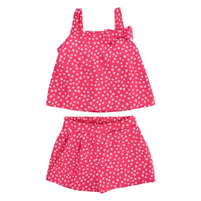 Conjunto Infantil Kookabu Twill Bliss Estampado Com Laço