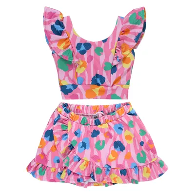 Conjunto Infantil Kookabu Relevo Bolinhas Estampa Oncinha