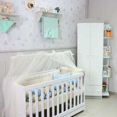 Kit Berço Art Bebê Premium Tamanho Americano - 6 Peças Kit Berço Art Bebê Premium Tamanho Americano - 6 Peças