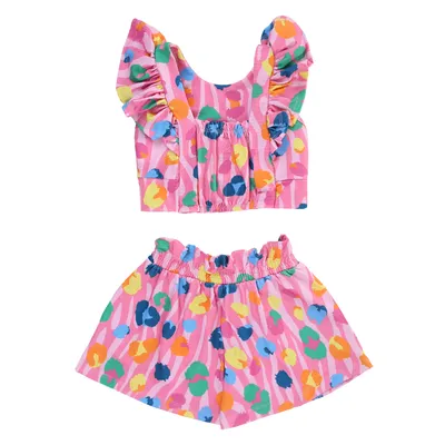 Conjunto Infantil Kookabu Relevo Bolinhas Estampa Oncinha