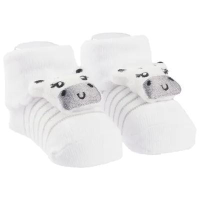 Meia Bebê Pimpolho Com Aplique De Bichinho Menina