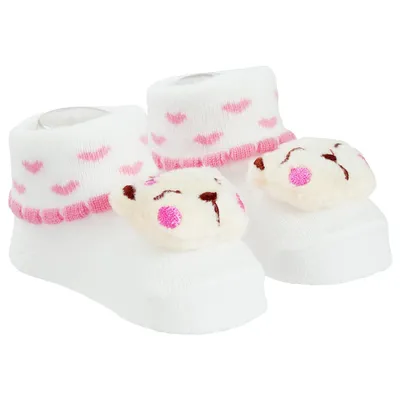 Meia Bebê Pimpolho Aplique De Bichinho Com Led Menina