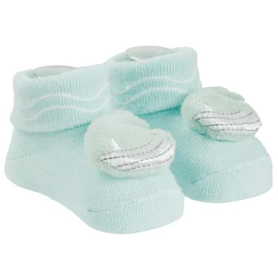 Meia Bebê Pimpolho Aplique De Bichinho Com Led Menino