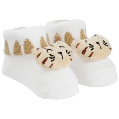 Meia Bebê Pimpolho Aplique De Bichinho Com Led