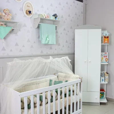 Kit Berço Art Bebê Premium Tamanho Americano - 6 Peças Kit Berço Art Bebê Premium Tamanho Americano - 6 Peças