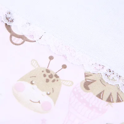 Jogo Lençol Berço Americano Art Bebê Malha Estampado - 3 Peças Jogo Lençol Berço Americano Art Bebê Malha Estampado - 3 Peças