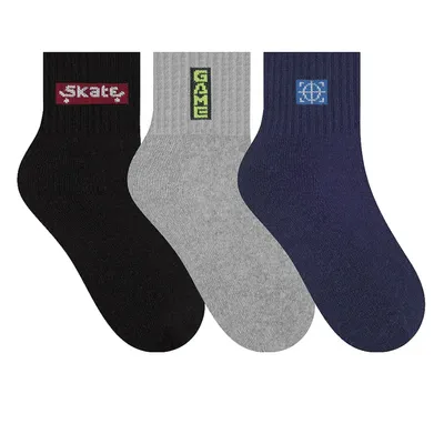 Kit Meia Juvenil Selene Esportiva - 3 Pares Kit Meia Juvenil Selene Esportiva - 3 Pares