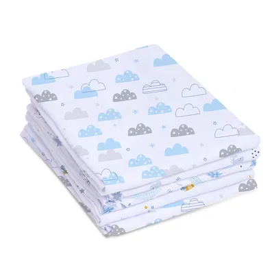 Kit Fralda Mami Super Luxo Tecido Duplo Estampada - 3 Peças