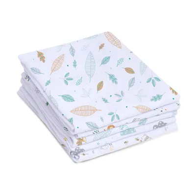 Kit Fralda Mami Super Luxo Tecido Duplo Estampada - 3 Peças