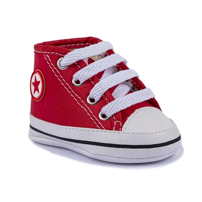 Tênis Bebê Everly Cano Alto Cadarço