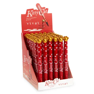 Delineador Vivai Caneta Kitty Cat - 48 Unidades